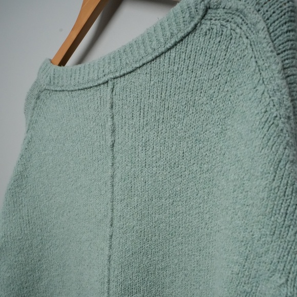 Free People Brookside Oversized Tunic Sweater, Spearmint size M - Picture 4 of 8